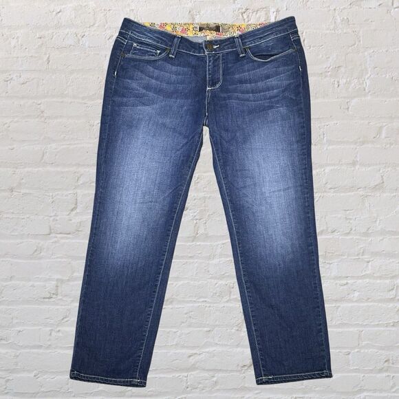 PAIGE Denim - Paige Venice Cropped Jeans Women's 30 Blue Medium Wash Fading Stretch Boho 30x25